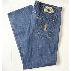 Vintage Live Mechanics Jeans Men's 42x33 Blue Relaxed Fit Baggy‎ Y2K Streetwear